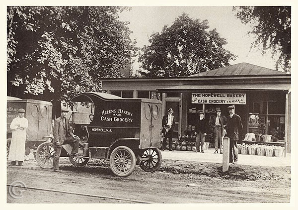 Hopewell Bakery & Cash Grocery, C.H. Allen, Prop. -- Vintage postcard, Hopewell NJ