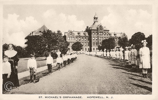 Saint Michael’s Orphanage -- Vintage postcard, Hopewell NJ