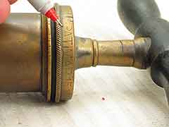 Product photo #100_3143 of SKU 21001150 (C. Perkes early-1900s Antique Bronze Boating Bilge Hand Pump)