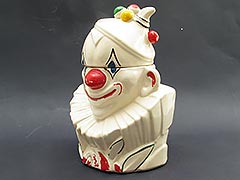 Product photo #100_3288 of SKU 21004014 (Genuine McCoy c.1943 Clown Cookie Jar, Vintage Original Paint)