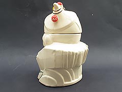 Product photo #100_3290 of SKU 21004014 (Genuine McCoy c.1943 Clown Cookie Jar, Vintage Original Paint)