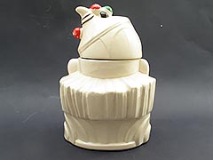 Product photo #100_3291 of SKU 21004014 (Genuine McCoy c.1943 Clown Cookie Jar, Vintage Original Paint)
