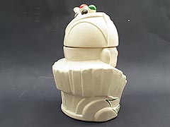 Product photo #100_3292 of SKU 21004014 (Genuine McCoy c.1943 Clown Cookie Jar, Vintage Original Paint)
