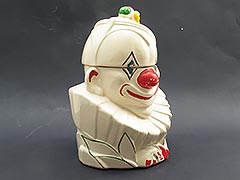 Product photo #100_3294 of SKU 21004014 (Genuine McCoy c.1943 Clown Cookie Jar, Vintage Original Paint)