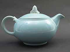 1940s Lu-Ray Pastels Blue Teapot, TS&T Taylor Smith & Taylor