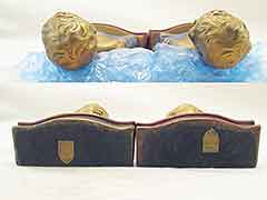 Product photo #100_5963 of SKU 21001235 (Desiderio “Laughing Boy” 1920s Armor Bronze Antique Bookends)