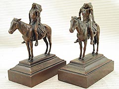 "Appeal to the Great Spirit" Indian Bookends
