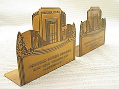 "Christian Science" 1939 Worlds Fair Bookends