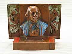 Product photo #100_6310 of SKU 21001255 (Shakespeare 1910s Pompeian Bronze Copper-clad Antique Bookend)