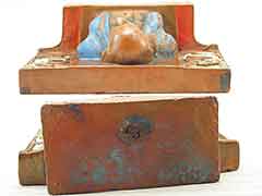 Product photo #100_6316 of SKU 21001255 (Shakespeare 1910s Pompeian Bronze Copper-clad Antique Bookend)