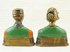 Product photo #100_6661 of SKU 21001271 (“Dutch Couple” 1920s Pompeian Bronze Bookends, Light Patina)