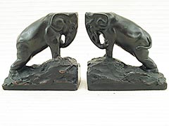 "Elephant" Pompeian Bronze Bookends