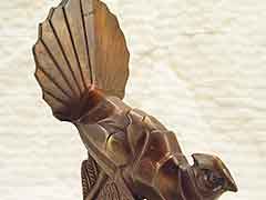 Product photo #100_7662 of SKU 21001311 (Ruffed Grouse 1920s Bronze Bird on Onyx Antique Bookends)