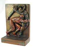Product photo #100_7890 of SKU 21001321 (“The Tackle” 1920s Football Bronze-clad Antique Bookend)