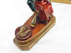 Product photo #100_7947 of SKU 21001324 (“Woman Spinning Yarn” 1920s  Armor Bronze Antique Bookends)