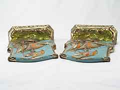 Product photo #100_8266 of SKU 21001330 (Galleon Tall Ships 1920s Galvano Bronze Antique Bookends)