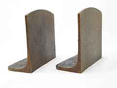 Product photo #100_8305 of SKU 21001332 (“Buffalo Hunt” Bison 1920s Solid Bronze Antique Bookends)
