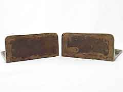 Product photo #100_8308 of SKU 21001332 (“Buffalo Hunt” Bison 1920s Solid Bronze Antique Bookends)