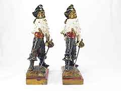 Product photo #100_8364 of SKU 21001334 (BIG 10-inch “Sword Ready Pirate” 1920s Pompeian Bronze Bookends)