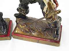 Product photo #100_8373 of SKU 21001334 (BIG 10-inch “Sword Ready Pirate” 1920s Pompeian Bronze Bookends)