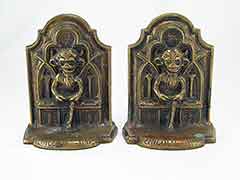 Product photo #100_8381 of SKU 21001335 (Lincoln Cathedral Imp 1920s Solid Bronze Antique Bookends)