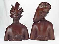 Product photo #100_8422 of SKU 21001337 (Klungkung Bali 1940s Carved Wood Sculpture Bookends)