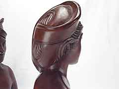 Product photo #100_8433 of SKU 21001337 (Klungkung Bali 1940s Carved Wood Sculpture Bookends)