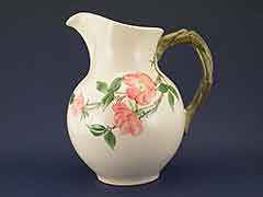 1940s Franciscan Desert Rose Pitcher, USA Rare Early Piece