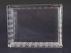 Product photo #100_8733 of SKU 21004011 (1920s Cut Glass Cigarette Box, Floral & Leaves, Art Deco Period)