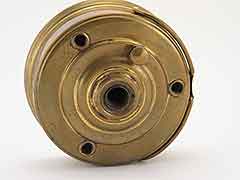 Product photo #100_8975 of SKU 21006004 (“L&C, NY” Antique Brass Alcohol Burner, French patent-mark)