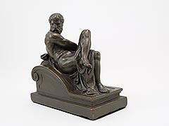 Product photo #100_9010 of SKU 21001341 (“Night and Day” 1920s Armor Bronze Bookends Michelangelo)