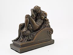 Product photo #100_9012 of SKU 21001341 (“Night and Day” 1920s Armor Bronze Bookends Michelangelo)