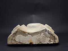 Product photo #100_9170 of SKU 21006006 (c.1700s Carved Marble Fireplace Mantel Keystone, Cartouche)