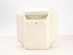 Product photo #100_9584 of SKU 21004016 (Pennsbury Pottery, Blue Lily Flowers Wall Pocket Planter)