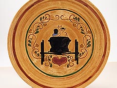 Pennsbury Pottery, Courting Buggy Couple 8-inch Decorative Plate