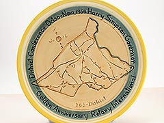 Pennsbury Pottery, 1954 Rotary Conference 8-inch Decorative Plate