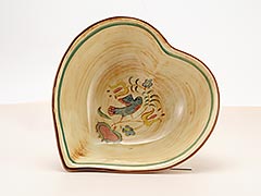 Pennsbury Pottery, Bird over Heart Candy Dish (lighter color)