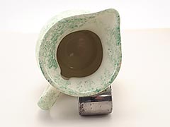 Product photo #100_9768 of SKU 21004033 (Pennsbury Pottery, Green and White Spongeware 1-pint Pitcher)