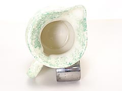 Product photo #100_9769 of SKU 21004033 (Pennsbury Pottery, Green and White Spongeware 1-pint Pitcher)
