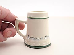 Pennsbury Pottery “Rotary Christmas 1950” Miniature Beer Mug