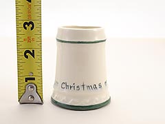 Product photo #100_9802 of SKU 21004035 (Pennsbury Pottery “Rotary Christmas 1950” Miniature Beer Mug)