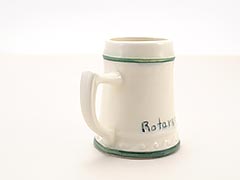 Product photo #100_9805 of SKU 21004035 (Pennsbury Pottery “Rotary Christmas 1950” Miniature Beer Mug)