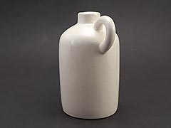 Product photo #100_9825 of SKU 21004036 (Pennsbury Pottery, Pint-sized Jug — 5ʺ tall White Whiskey Jug)