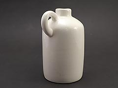 Product photo #100_9826 of SKU 21004036 (Pennsbury Pottery, Pint-sized Jug — 5ʺ tall White Whiskey Jug)