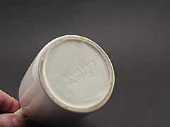 Product photo #100_9828 of SKU 21004036 (Pennsbury Pottery, Pint-sized Jug — 5ʺ tall White Whiskey Jug)